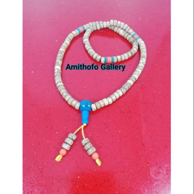 Tasbih biji bodhi biru 108
