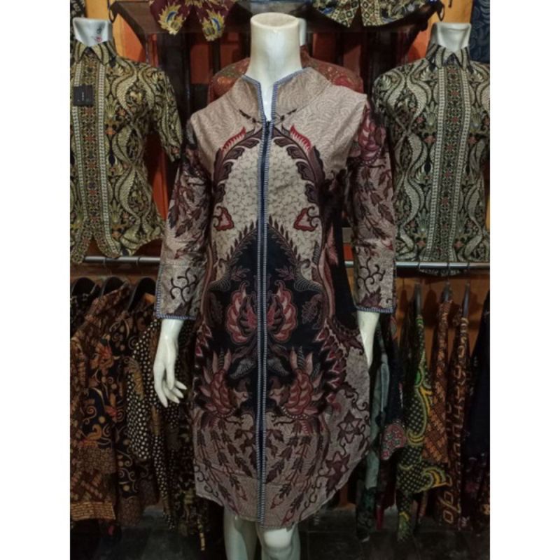 Tunik Batik Dress Batik Batik Wanita Modern