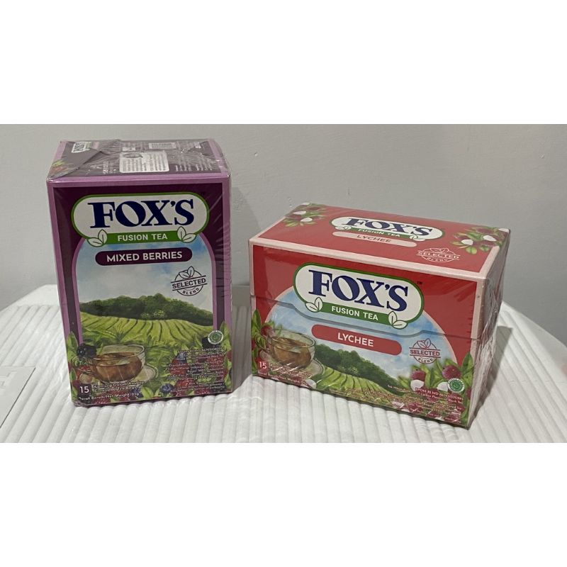 FOX'S Fusion Tea - Teh Celup Rasa Buah - 1 Box isi 15 pcs @1.7 gr