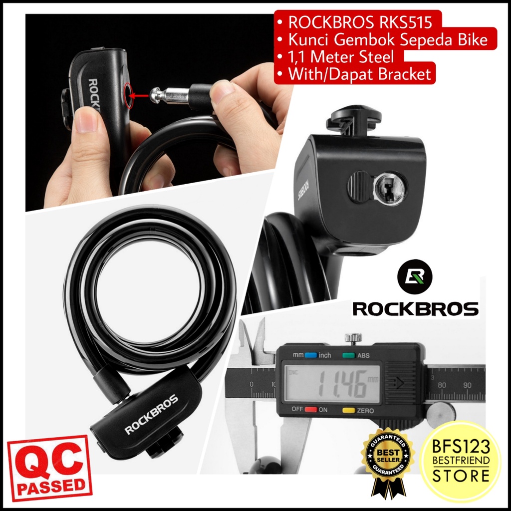 ROCKBROS RKS515 Kunci Gembok Sepeda Bike 1,1 Meter Steel With Bracket