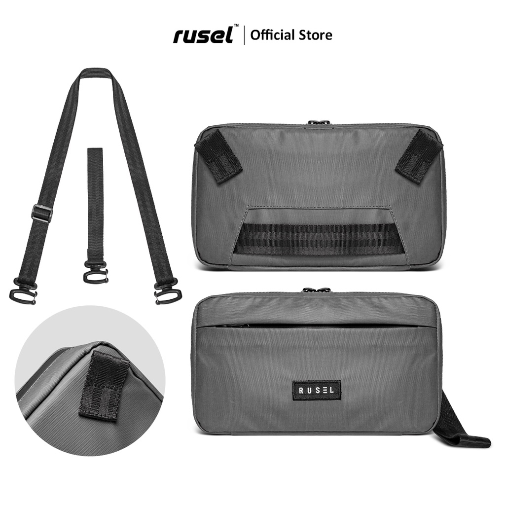 HEYRUS RUSEL I Handbag Aruna Lite Grey I Handbag Pria I Clutch bag pria