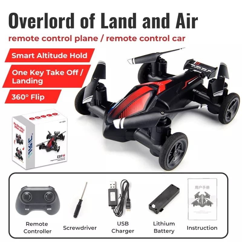 RC Drone JJRC H103 Altitude Hold Mobil Dual Mode Bisa Darat Udara RTF