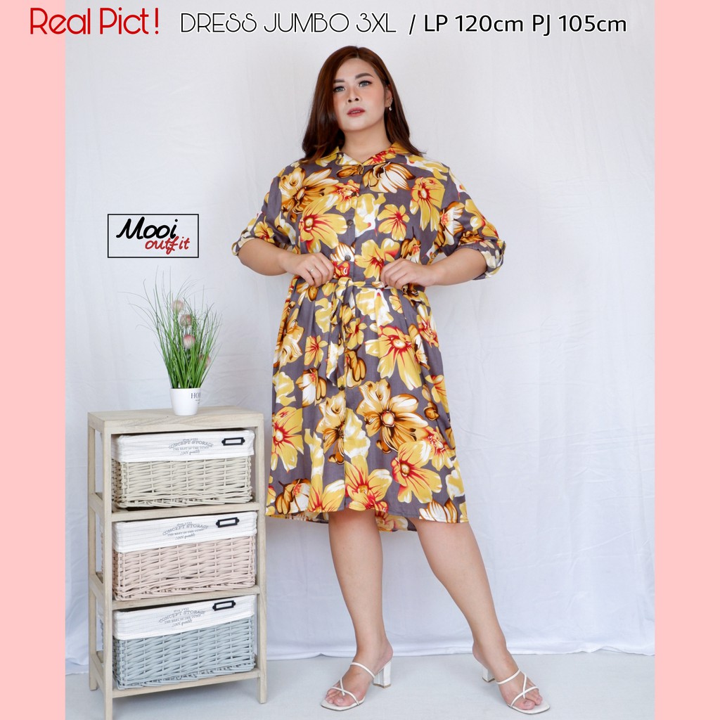 Dress Wanita Jumbo Kekinian Terbaru Ld 120 / Dress Jumbo Busui / Dress Hamil Dan Menyusui Jumbo / Daster Jumbo Ld 120 Busui Kekinian Murah Bahan Katun Rayon Adem