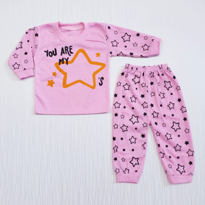 Piyama Anak / Baju Tidur Anak / Setelan Panjang / Baju Bayi / Baju Anak Murah / Baby Alicia