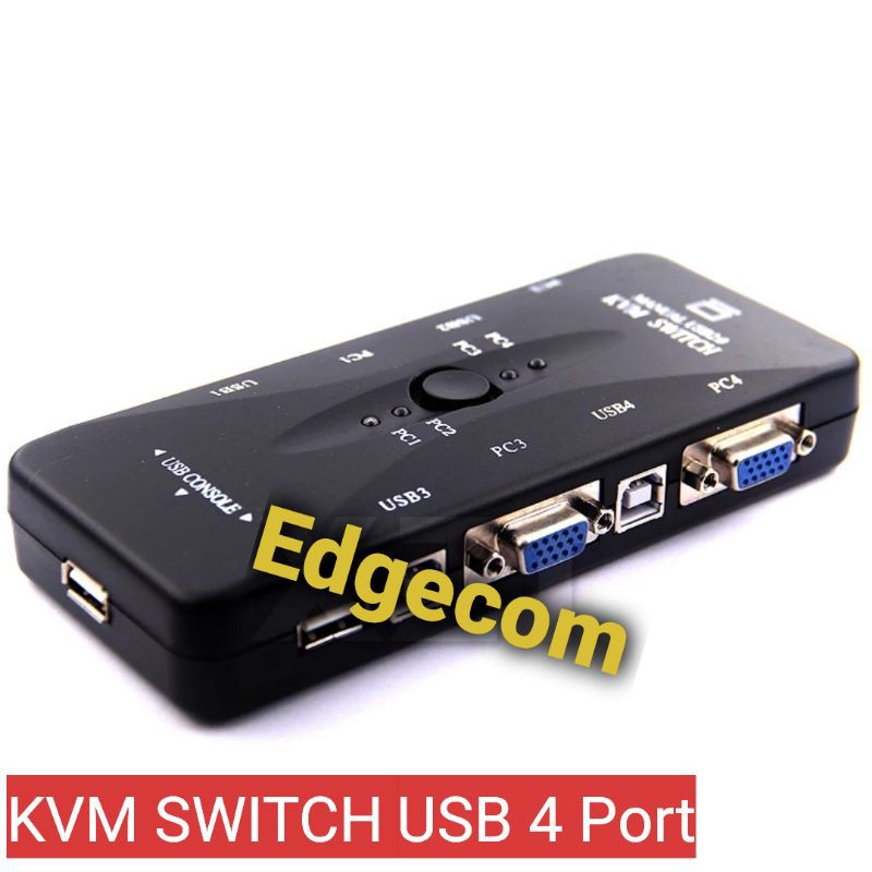 KVM Switch USB 2.0 4 Port Manual