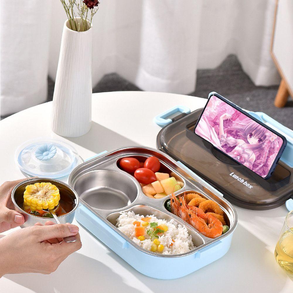 Solighter Lunchbox Portable Compartmentalized Containers Kotak Penyimpanan Piknik
