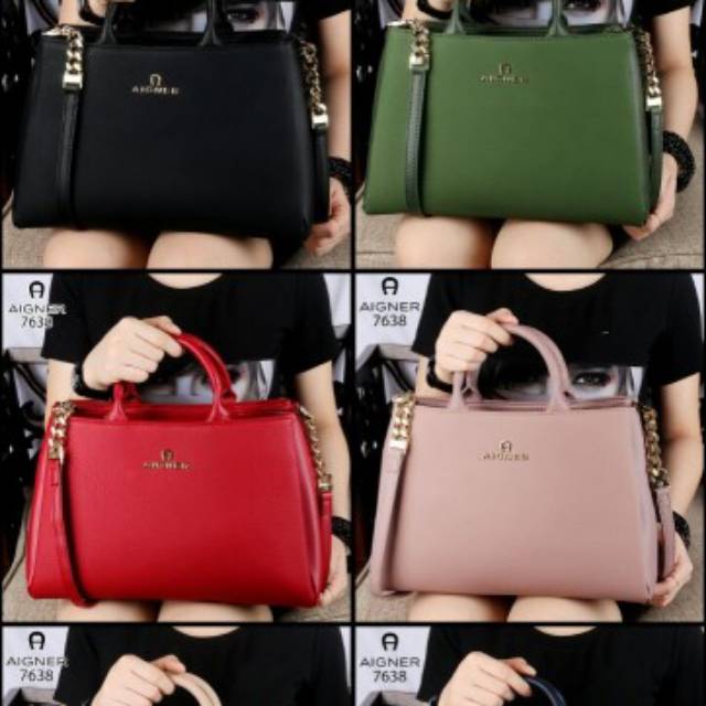 Aigner Modelista Like ori Soft Leather Hardware Gold (AR7638)