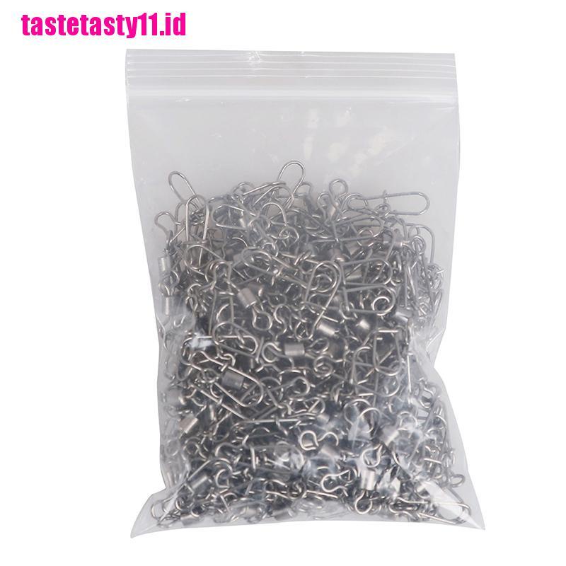 200 Pcs Konektor Umpan Pancing Bahan stainless Steel