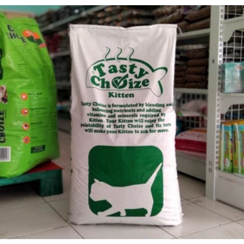 Grab/Gojek makanan kucing tasty choize kitten 20 kg