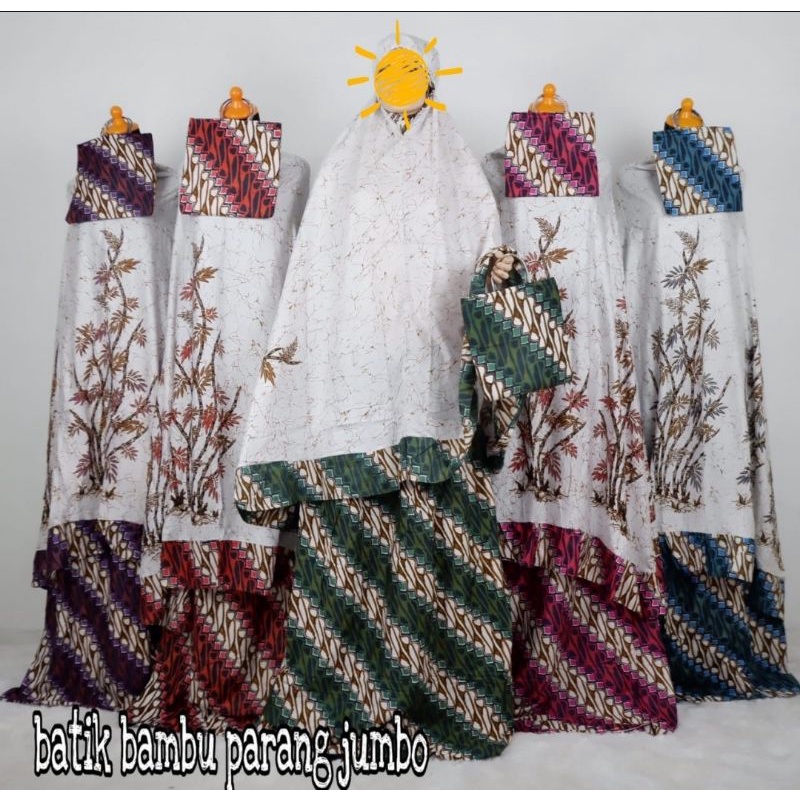 PROMO Mukena Macam² Motif Rayon Jumbo ECER/GROSIR Mukena Bali Rayon Jumbo