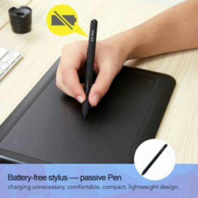 XP-Pen Smart Graphics Drawing Pen Tablet with  Pen - G430 - XPPB0GBK
