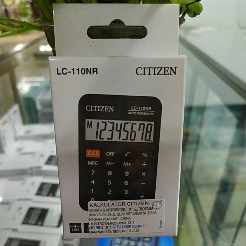 

Kalkulator Citizen LC 110NR/8