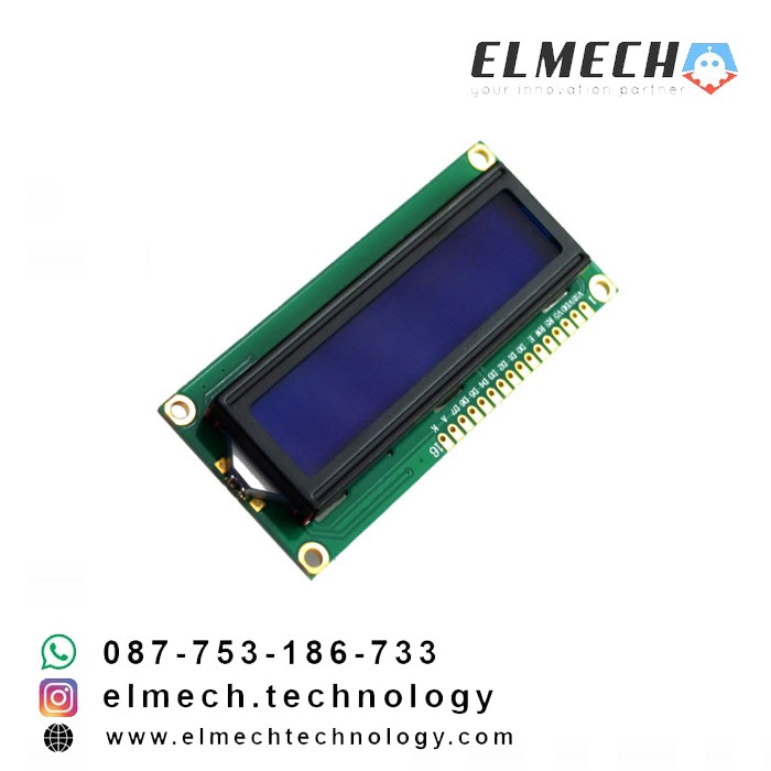 LCD 16x2 LCD Display 1602 display blue tidak include I2C