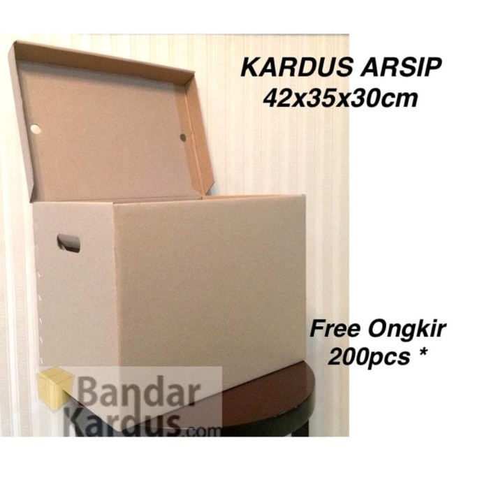 

File-Box- Bahan Keras Kuat Kardus Arsip 42X35X30Cm Box Dus Kotak Arsip Packing -Box-File.