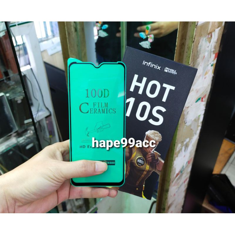 infinix HOT 10S anti gores nano ceramic film clear full screen