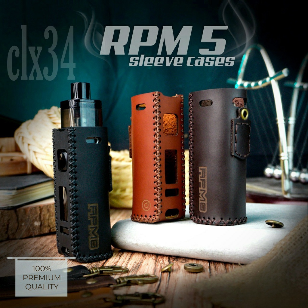 (Lanyard Free) Premium Sleeve Case Rpm5 free lanyard rpm5 leather sleeve holder case