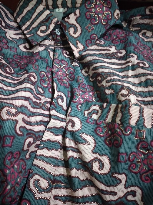 (cod) Couple Rok Plisket Dan Kemeja Batik Pria/serimbit/kemeja Wisuda/tunangan/engagement