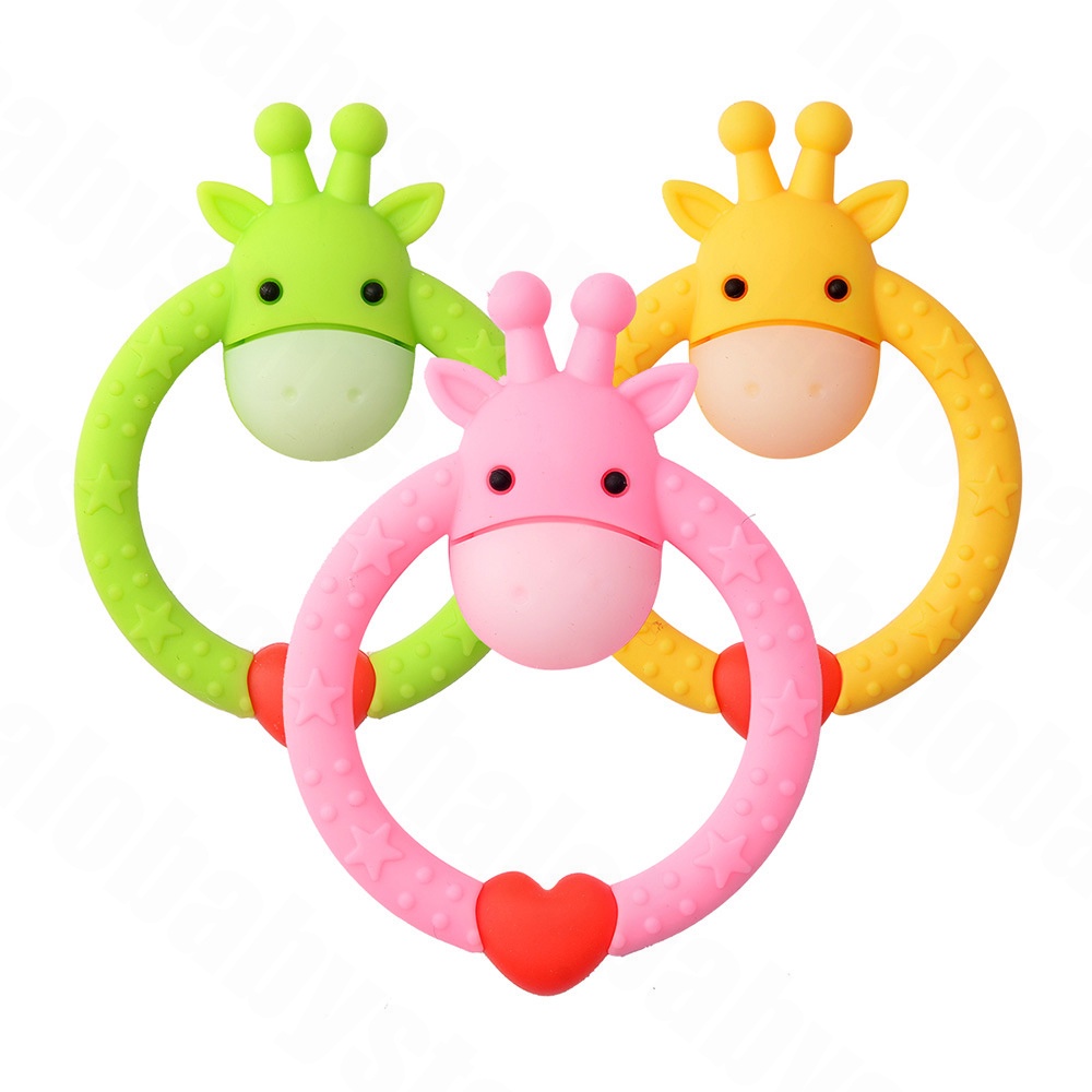 Halobaby Mainan Teether Bayi / Teether Gigitan Bayi Giraffe