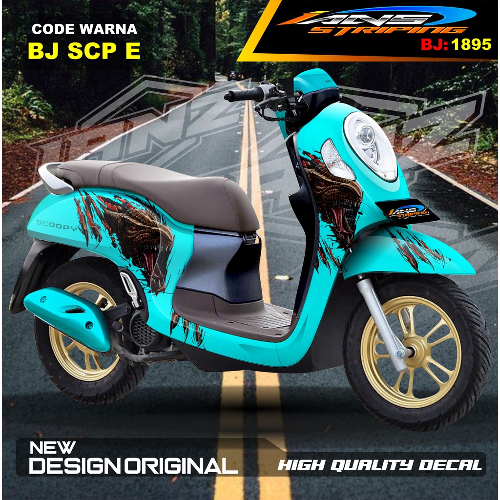 DECAL STICKER FULL BODY SCOOPY / STICKER ALL NEW SCOOPY / STIKER FULL BODY SCOOPY TERMURAH / STIKER MOTOR SCOOPY / STIKER MOTOR