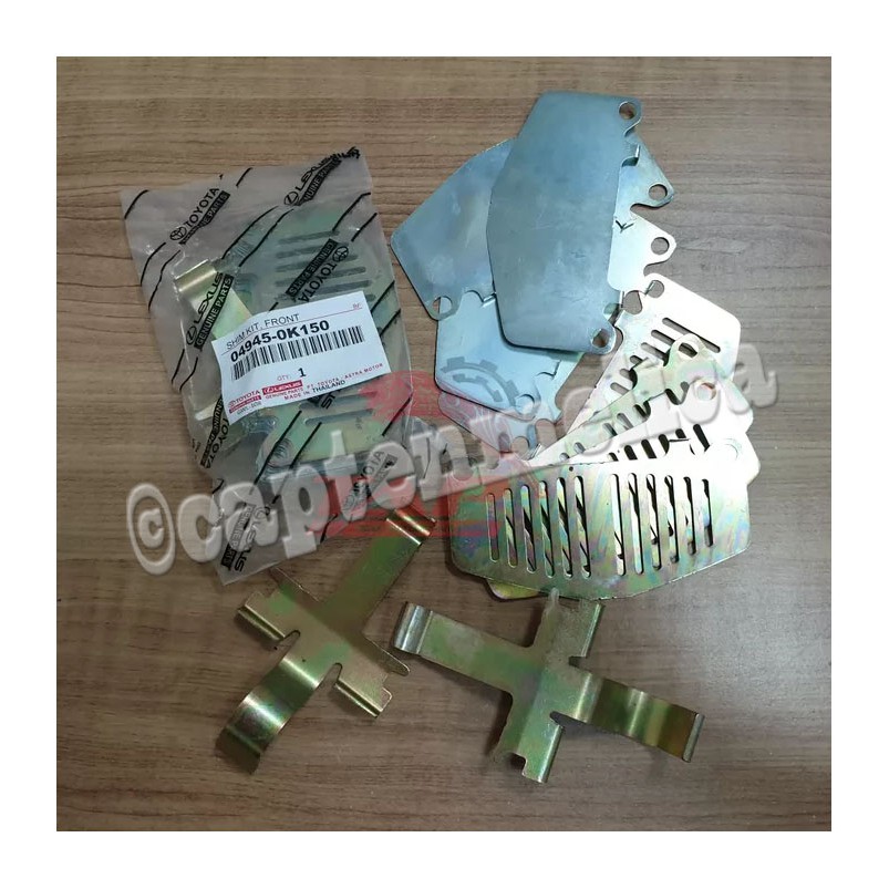 Jual Pelat Plat Seng Kuku Tahanan Penahan Dudukan Kampas Rem Depan Toyota Fortuner Hilux Kanvas