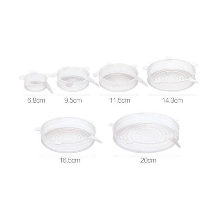 SHOPELLO - 6 in 1 Stretch Bowl Cover Lid Silicone food cover