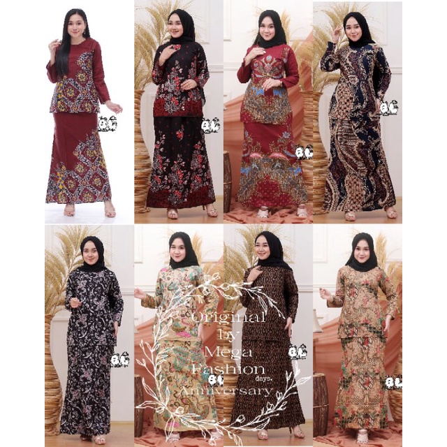 MEGA - BAJU KURUNG WANITA MELAYU TERBARU SETELAN BATIK WANITA MODERN 2021 BAJU KURUNG MALAYSIA 2021 