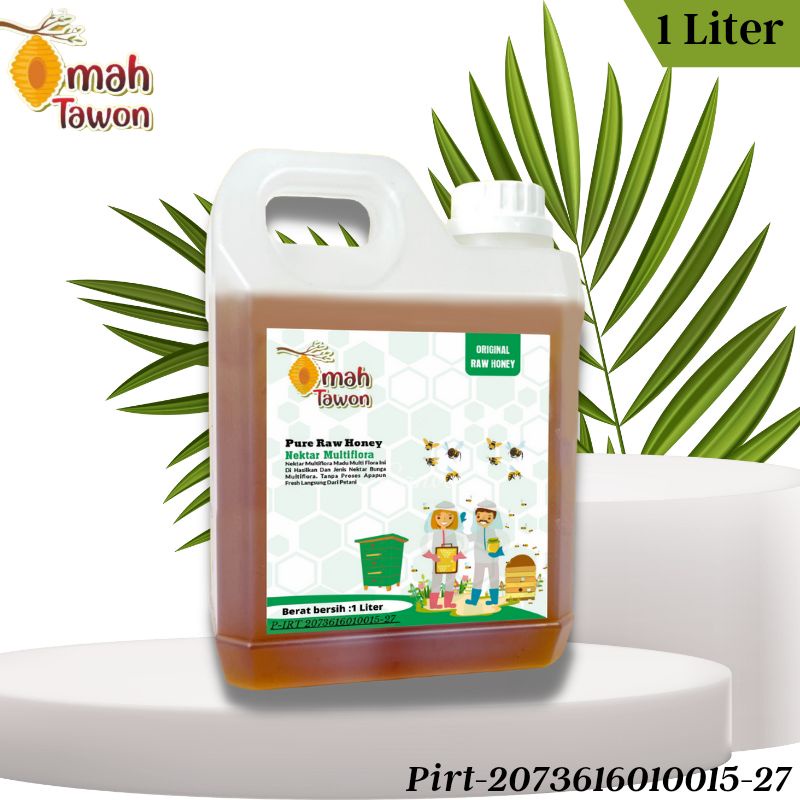 Madu murni madu asli pure raw honey Omah tawon 1 Liter
