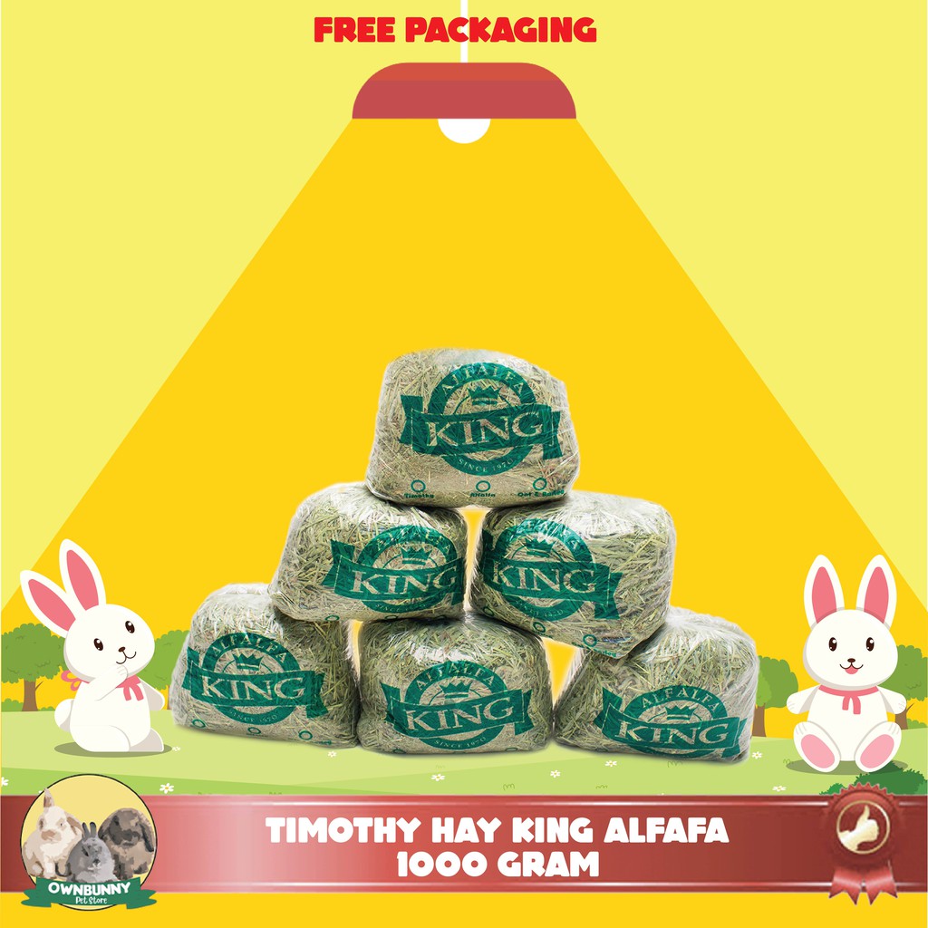 TIMOTHY HAY KING ALFAFA 1000 GRAM MAKANAN RUMPUT KELINCI