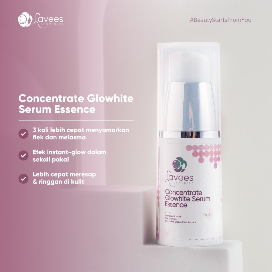 [Bundle 3 Pcs] Lavees Cosmedics - Concentrate Glowhite Serum Essence [Serum Flek &amp; Melasma]