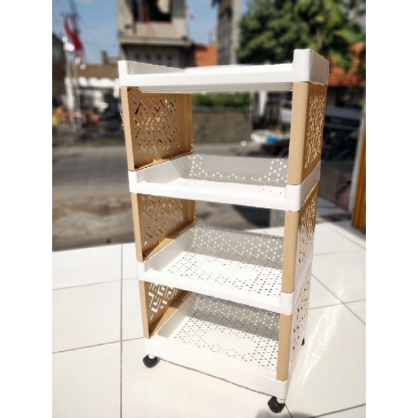 RAK SERBAGUNA SUSUN 4 BERODA - KIMPLAST PCS