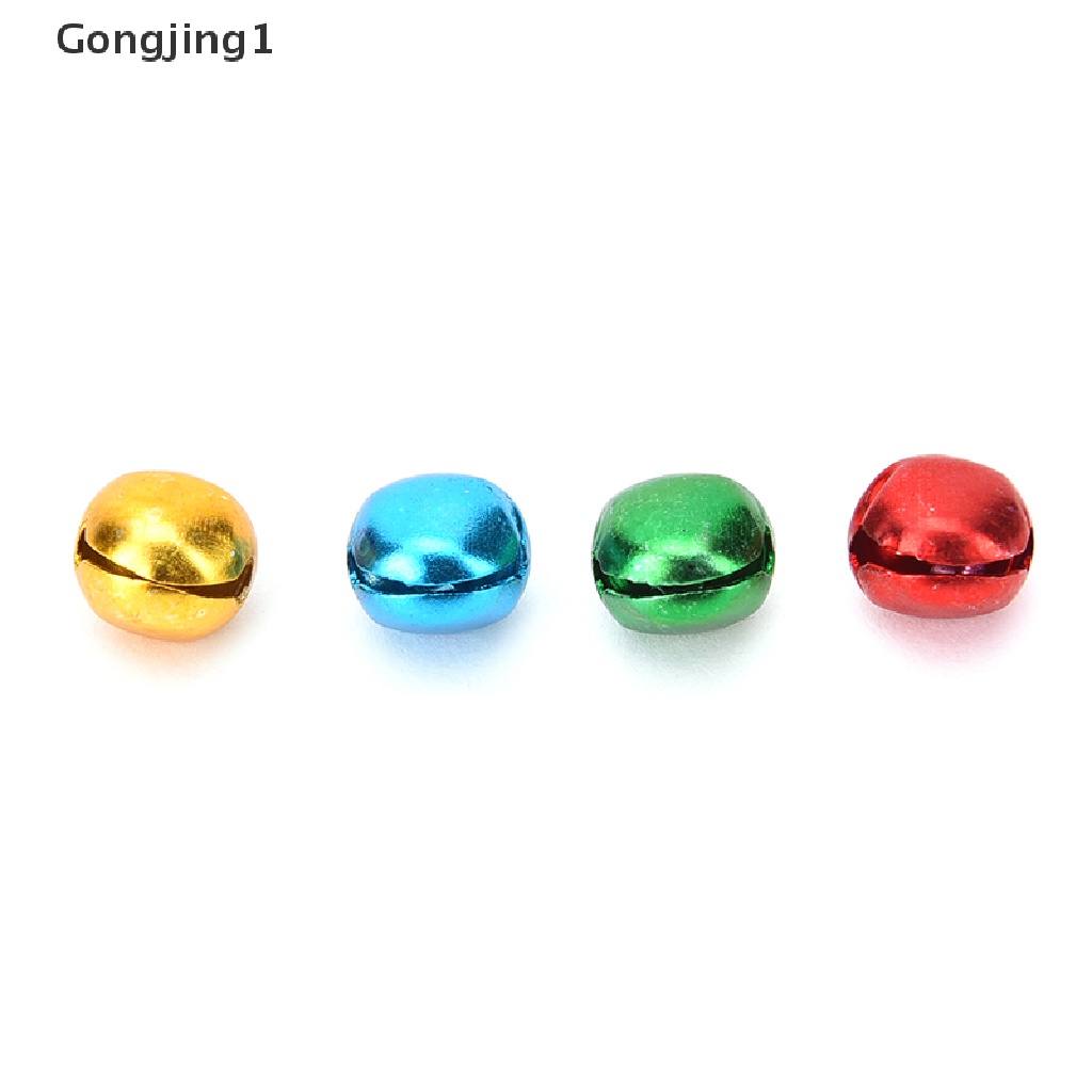 Gongjing1 100pcs / Set Lonceng Kecil Warna-Warni Untuk Dekorasi Liontin / Kerajinan Tangan DIY