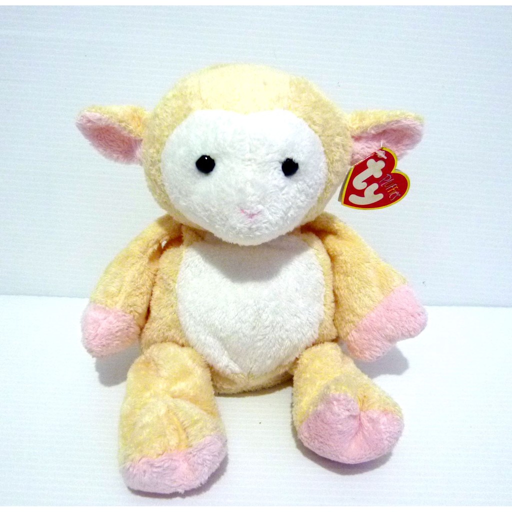 Boneka Domba Sheep Lamb Original TY Pluffies Super Soft