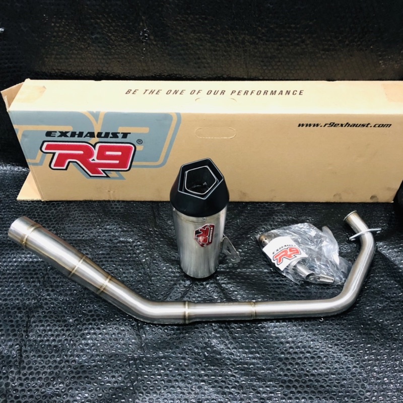 (CUCI GUDANG)KNALPOT R9 NEW ALPHA CBR 150NEW R15v3 NMAX OLD AEROX NMAX NEW