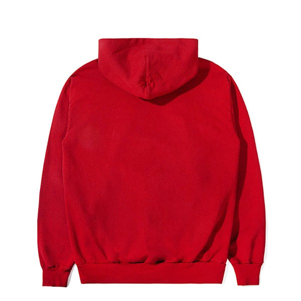 CLAPS - Red Basic Zipper Hoodie (Hoodie Polos Dewasa)