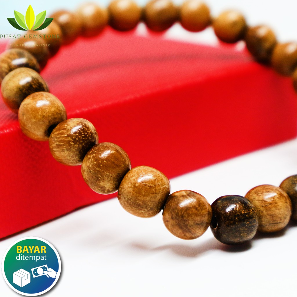 Gelang Kayu Gaharu Natural [ Bisa Bayar ditempat ]