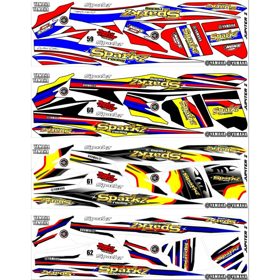 Sticker Striping Variasi Thailand Thailook Jupiter Z New / Robot  -5 f1461