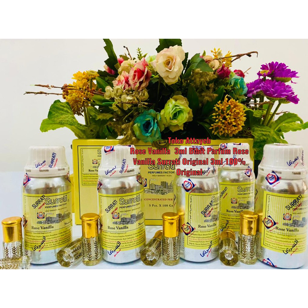 Rose Vanilla 3ml Bibit Parfum Rose Vanilla Surrati 3ml Original