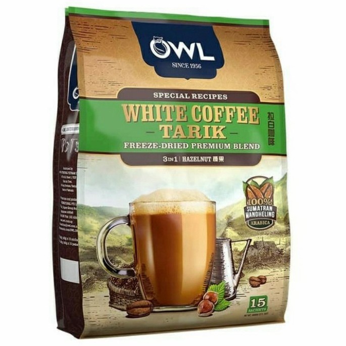 

OWL White Coffee Tarik 3in1 Hazelnut 540gr(15sX40gr)