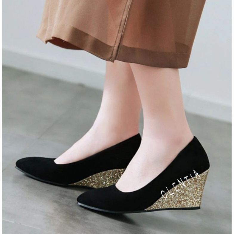 Sepatu Wanita Sepatu wedges pump AN 05