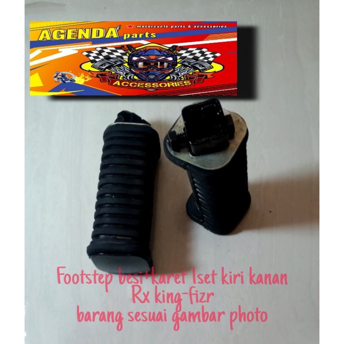 KARET FOOTSTEP -KARET STEP BELAKANG RX KING/S-F1ZR 1st kiri kanan