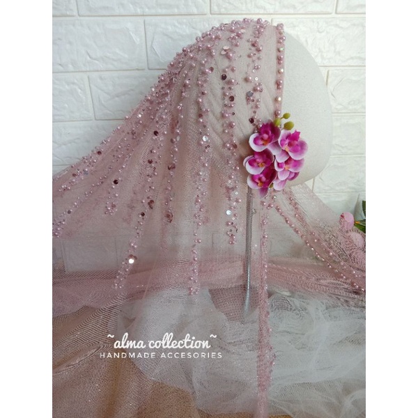 Veil pengantin/ SQUENX /Slayer pengantin mewah alma collection /aksesoris pengantin