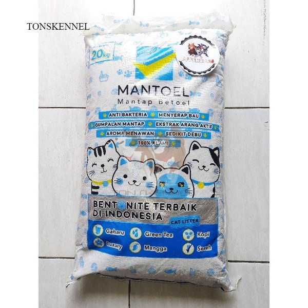 Pasir mantoel 20kg Gumpal Wangi Bentonite Top Naughty Tail 5 Liter 10 Liter 25 Liter 25 Lt  25 L Cat Litter PREMIUM Non Zeolit T rex T-rex Perfect Junior Cub n Kit Tatapet Soya Clump Animal &amp; Co Lifecat Tofu Animale