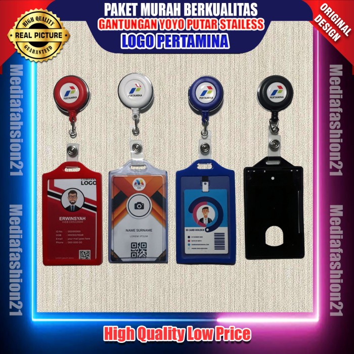 

Lucu Yoyo Gantungan Id Card Putar Nametag Logo Pertamina Hemat