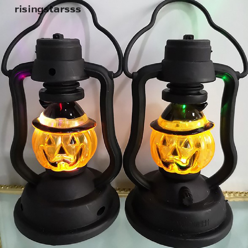 Rsid Span-new Lampu Lentera Minyak Tanah LED Portable Bentuk Labu Halloween