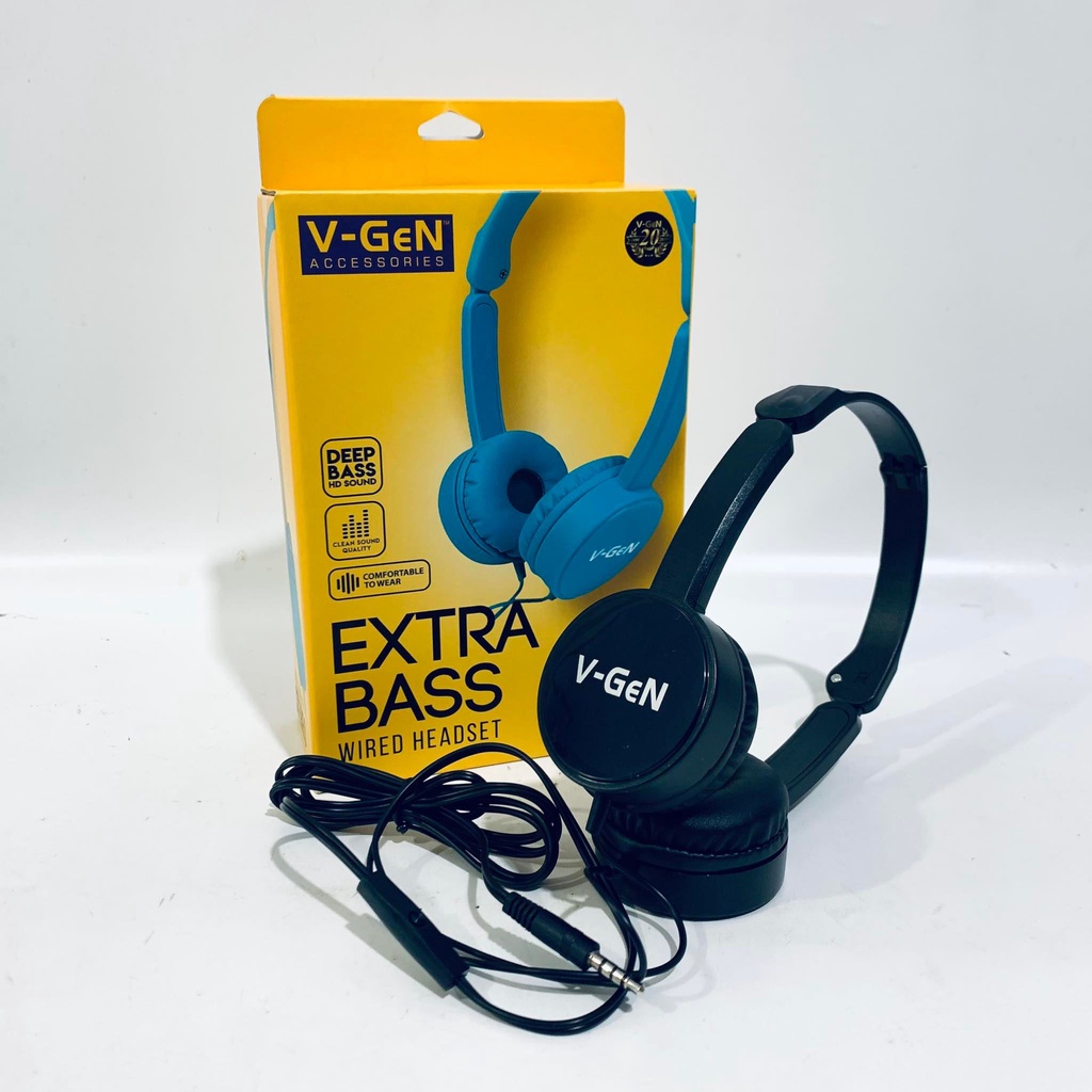 Headset V-GeN VHD1-03 Wired Headphone Extra Bass