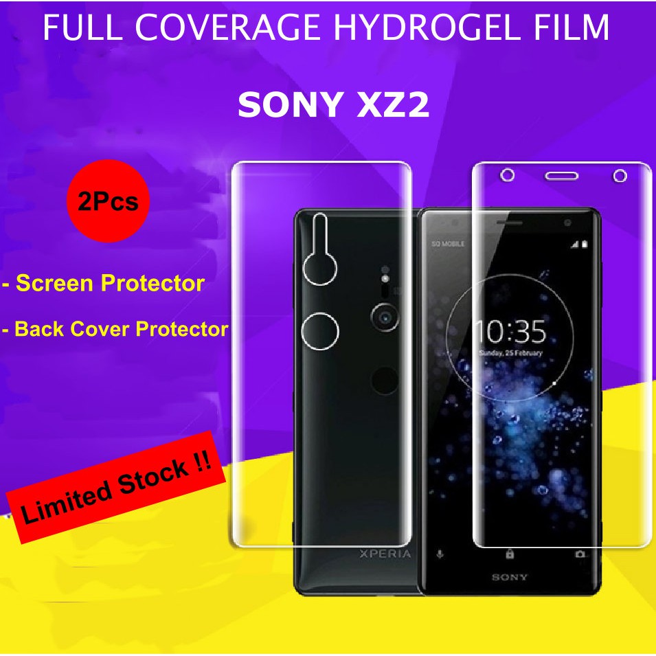 SONY XZ2 HYDROGEL ANTI GORES FULL LAYAR DEPAN BELAKANG
