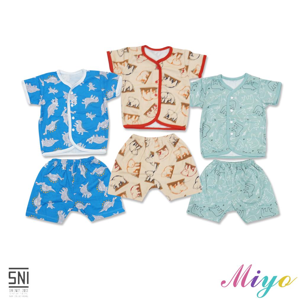 MIYO SETELAN LENGAN PENDEK KANCING S/M/L / SETELAN ANAK