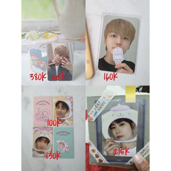 photocard jaehyun jaemin winwin haechan jisung renjun xiaojun acrylic stand glass cup random trading
