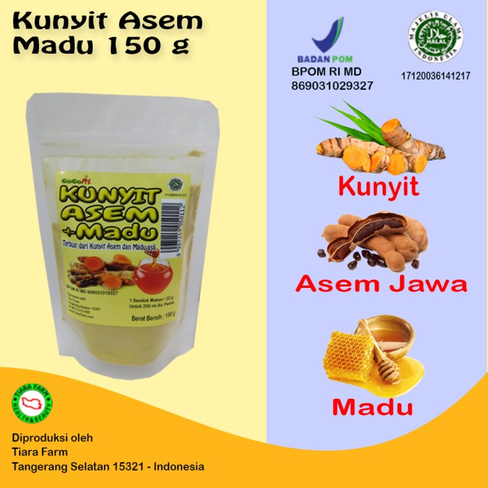 

Kunyit Asem + Madu 150 g (Gogomix Tiara Farm) (BERKUALITAS)