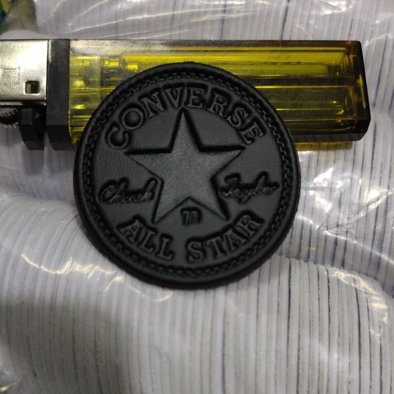 200pcs LOGO PATCH CONVERSE ALL STAR HITAM POLOS